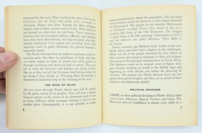 US WW2 Pocketguide to North Africa