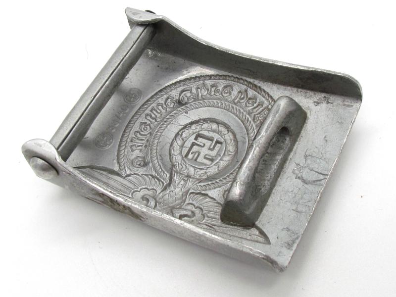 Waffen-SS Aluminum Belt Buckle - RZM 36/40 SS