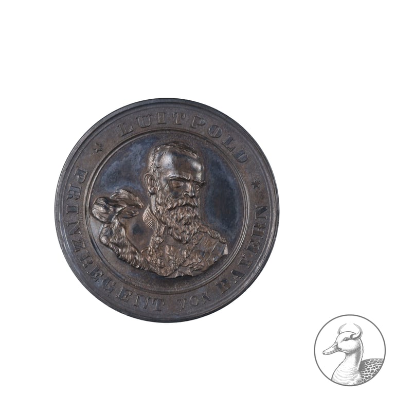 Silbermedaille Bayern "Für Schießfertigkeit 1903" im Etui