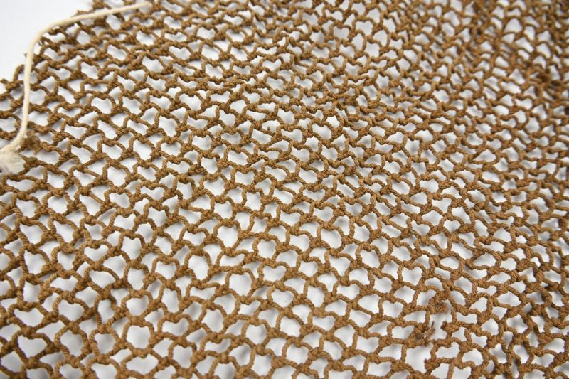 US WW2 British Made Brown M1 Helmet Net