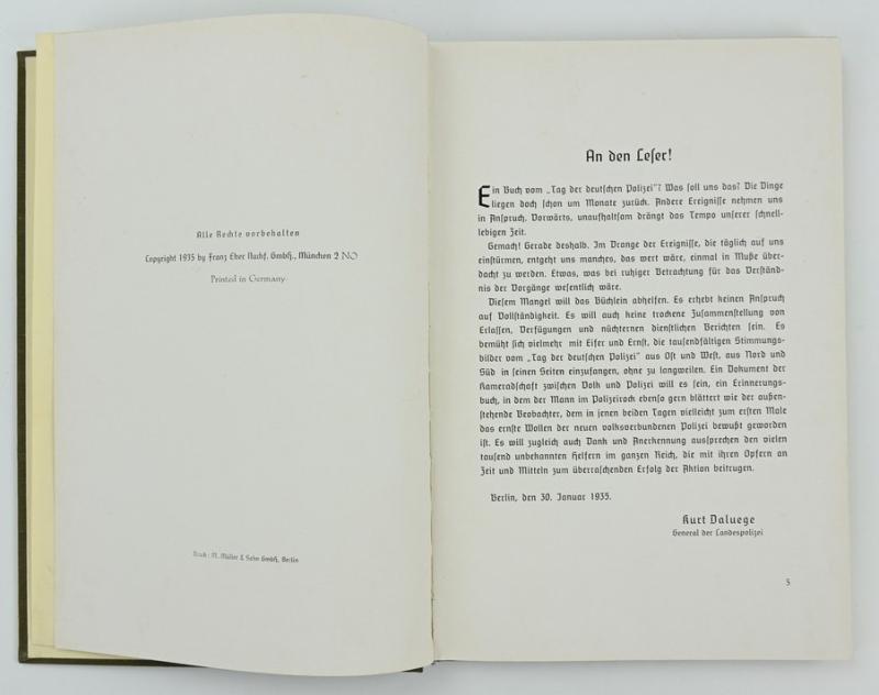 German Book: 'Tag der Deutschen Polizei 1934'