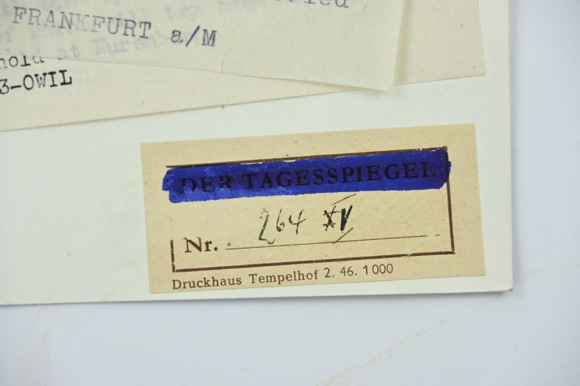 Allied Press 'Mug-Shot' Picture of Nuremberg Trail Members
