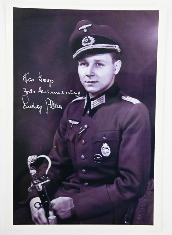 Signature of Wehrmacht Heer KC Recipient 'Ludwig Bauer'