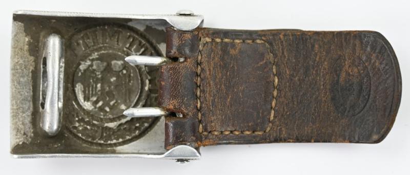 German WH Beltbuckle with Tab 'Wiedmann' 1937