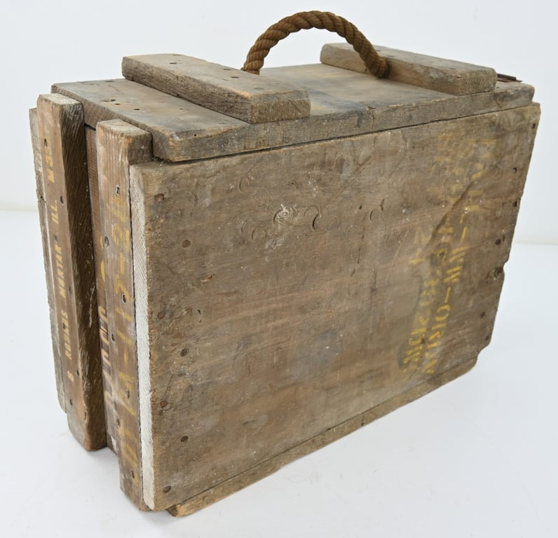 US WW2 60mm Mortar Rounds Ammo Box