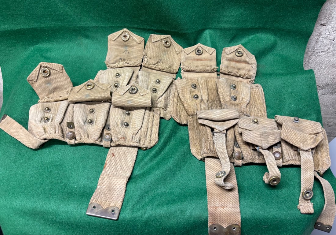 1908 Pattern Web Equipment  Cartridge Carriers Dated 1918