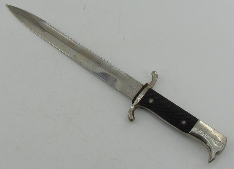 RARE German fire brigade ‘Feuerwehr’ saw tooth dress bayonet by E. Pack & S.