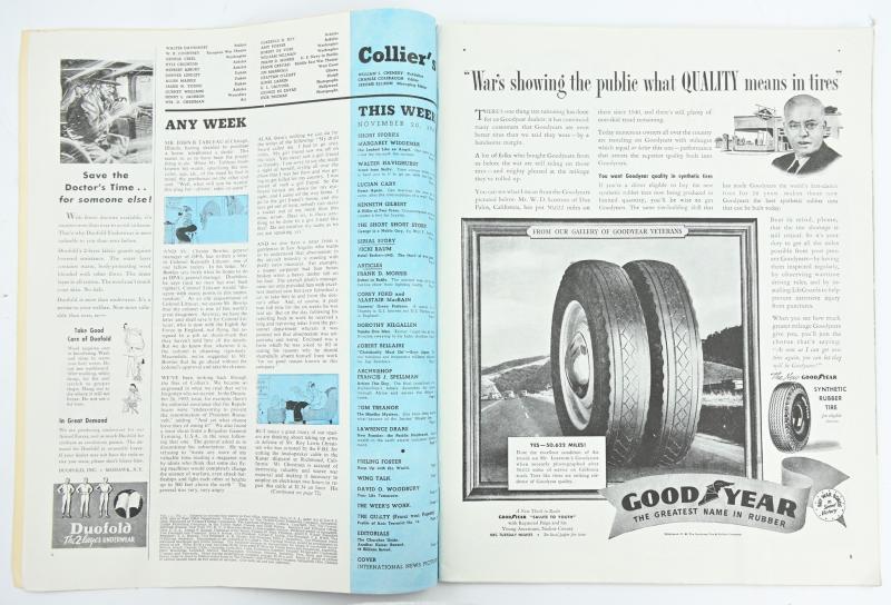 US WW2 Magazine Collier's 1943
