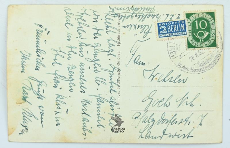 German Postwar Postcard 'Hitler's Home'