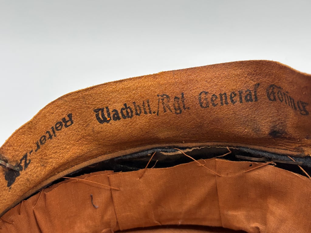 LW EM/NCO Visor Cap Wachbtl./Rgt. General Göring
