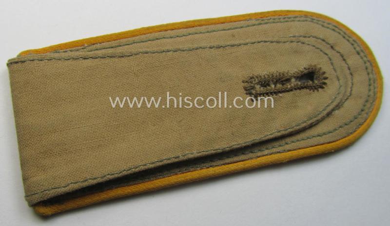 Single, WH (Luftwaffe) tropical-issued, NCO-type-shoulderstrap: 'Uffz. der Flieger- o. Fj.-Truppen'