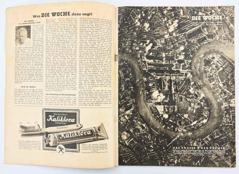 German Third Reich Magazine 'Die Woche' 1940