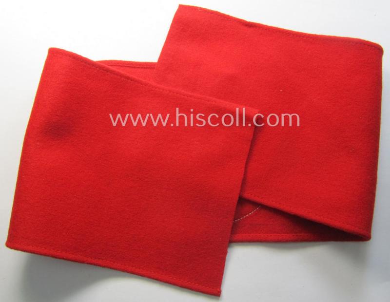 'Extra Qualität', N.S.D.A.P.-pattern, smooth-woolen-based swastika-armband (ie. 'Armbinde') that still retains its period 'RzM'-etiket