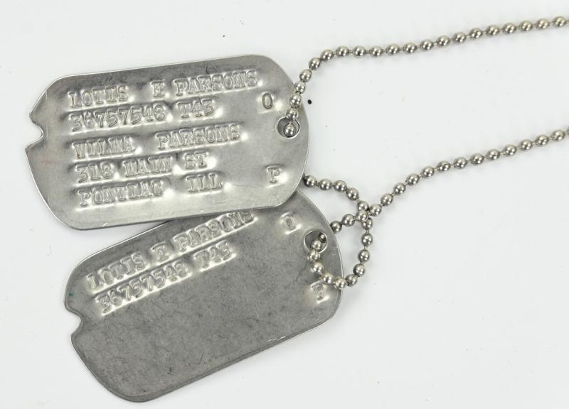 USAAF WW2 Dog-Tag 'Lotis E. Parsons'