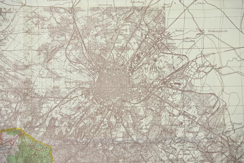 German WH Mapcard of Gemmenich Belgium