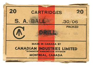 Canadian WW2 S.A. Ball Cartridge Ammo Box