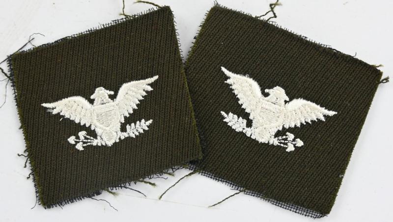 US WW2 Cloth Rank Insignia 'Colonel'
