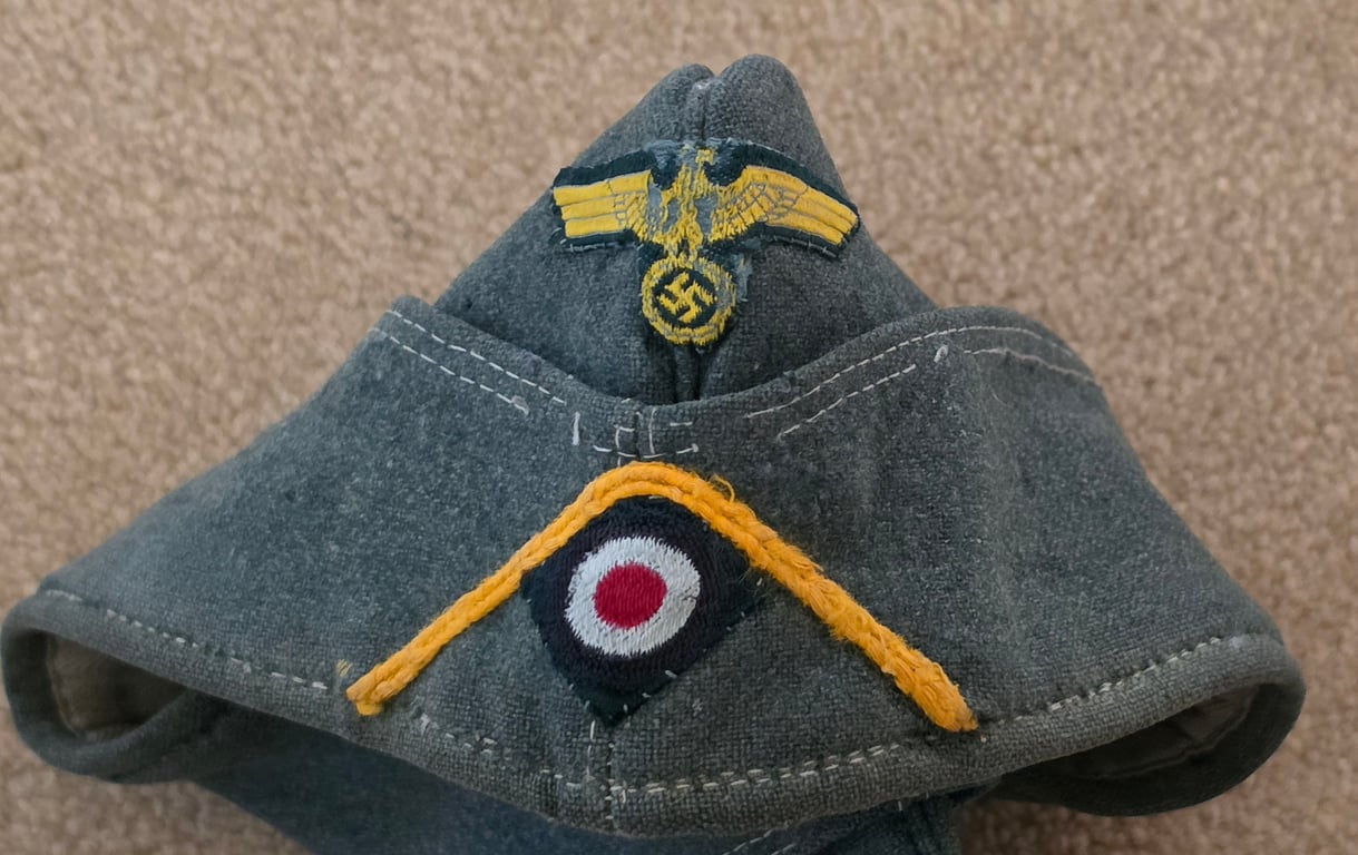 Kreigsmarine coastal Artillery  M34 Side cap Yellow Soutache