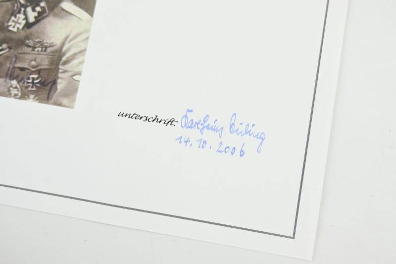 Signature of Waffen-SS KC Recipient 'Karl-Heinz Euling'
