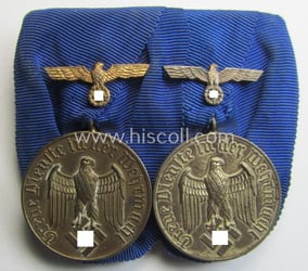 Attractive - and truly used! - two-pieced medal-bar...