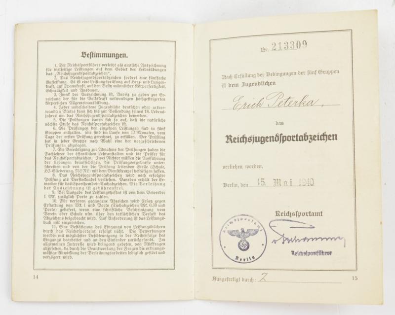 German RJA Leistungsbuch