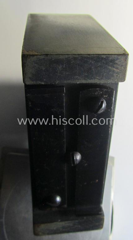 Attractive, bluish-grey-coloured WH-duty-clock (ie. 'WH Stationsuhr für Funker u. Diensträume') being a nicely preserved, 3-digit- (ie.'CXH'-) marked and/or '1944'-dated example that comes in a fully untouched albeit non-running, condition