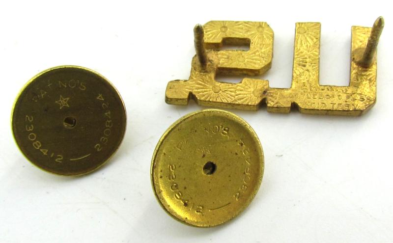 1x US WWII Collar Pin U.S