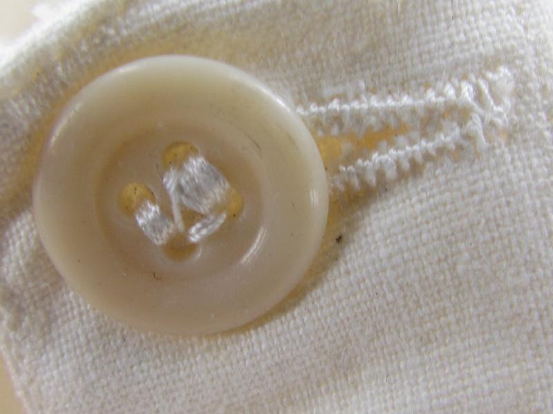 White Cotton Blouse Stamped 1945 And Named