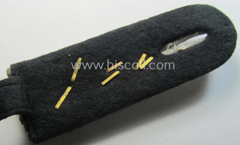 Single, WH (Heeres), 'cyphered' officers'-type shoulderboard: 'Oberleutnant u. Mitglied des Eisenbahn-Pioniere-Abtlgs. 7'