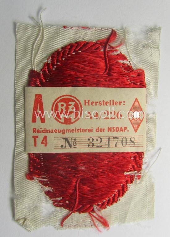 HJ/BDM (ie. 'Hitlerjugend'/'Bund Deutscher Mädel') trade- or specialist armbadge as executed in 'BeVo'-weave patten as was intended for usage by a: 'Bann-Feldscher' (or: medical-orderly at 'Bann'-level)