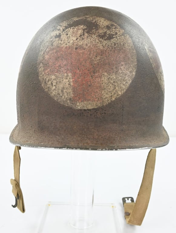 US WW2 M1 Fixed Bale 4-Panel Medic Helmet