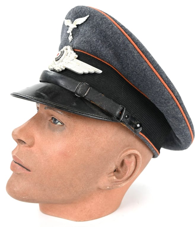 German LW EM/NCO Visor Cap 'Aufklärungsfliegerschule Hildesheim'