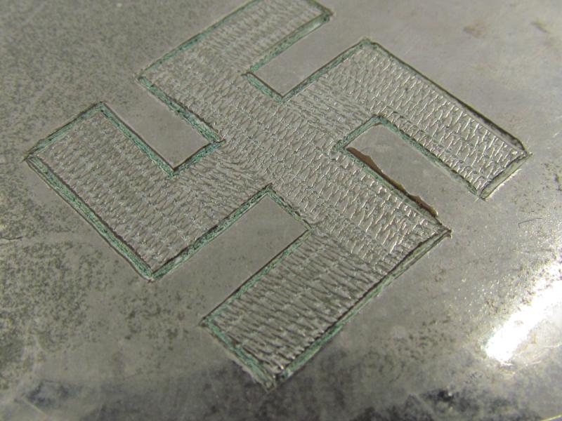 German Trench Art Beer Mug Lid