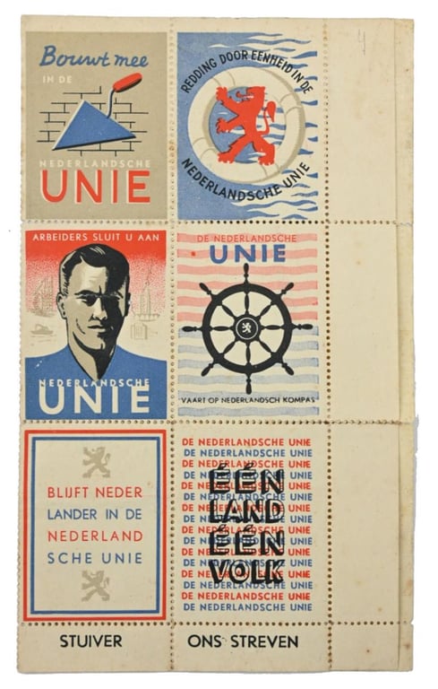 Dutch Union Stamps 'Nederlandse Unie'