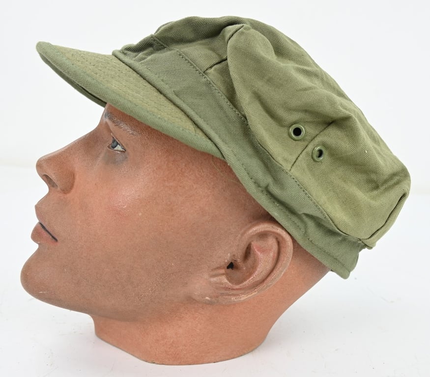 US WW2 Army HBT Short Bill Cap 1943