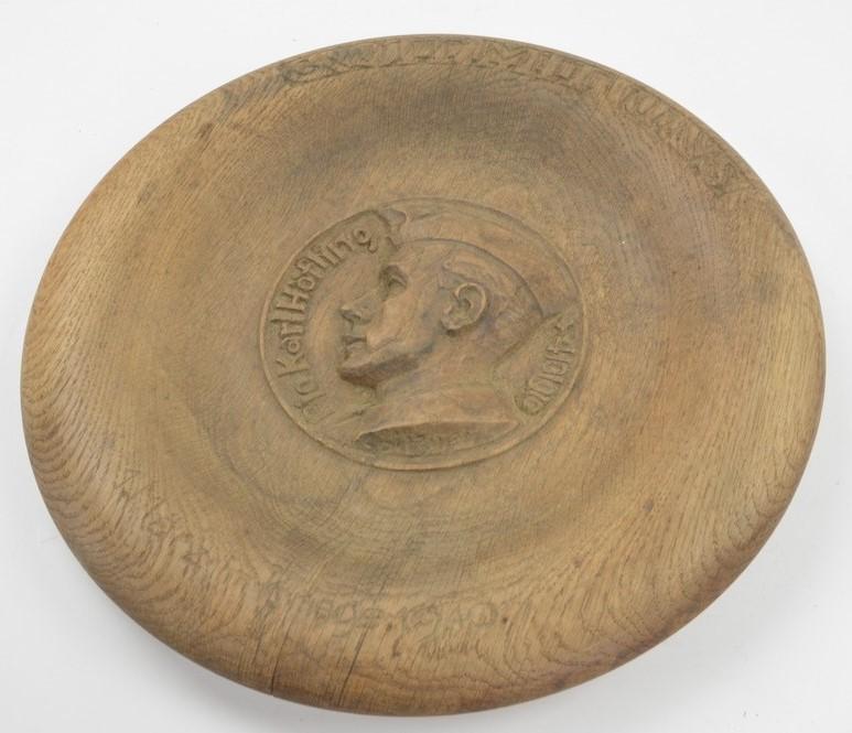 German WH Remembrance Plate 'Pioneer Karl Hoffing'