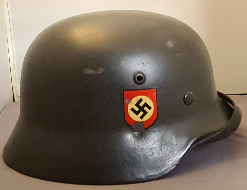 Double Decal Apple Green Police Helmet