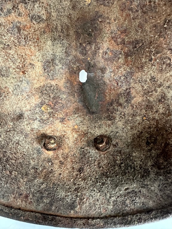 Untouched M38  Fallschirmjäger Helmet "Barnfind"