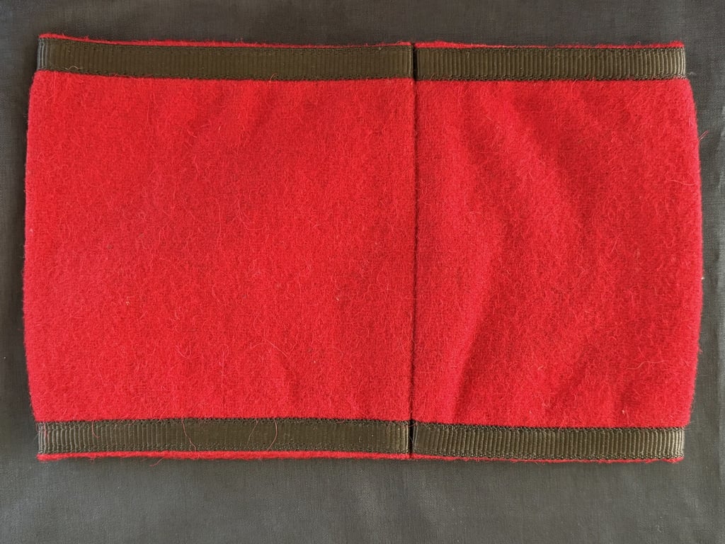 GERMAN WWII THIRD REICH ORIGINAL ALLGEMEINE SS ARMBAND THICK WOOL.
