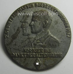 Commemorative, 'HJ'-related 'tinnie' being a maker- (ie. 'W....