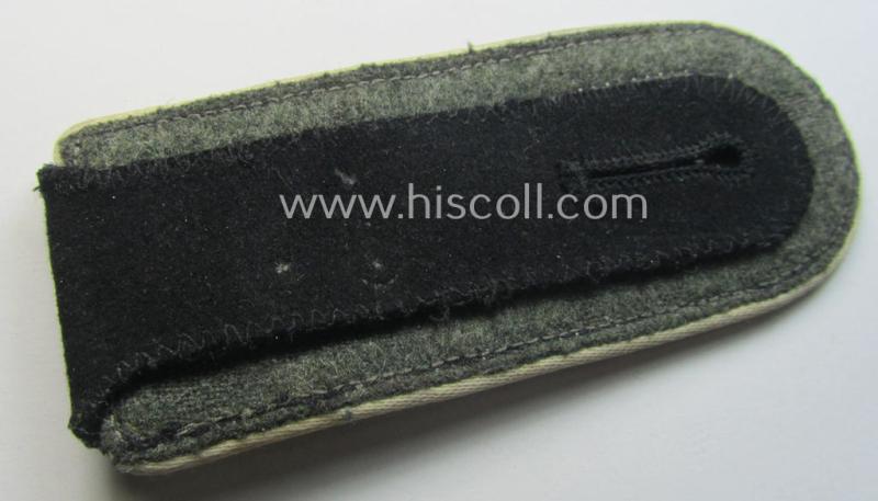 Single, Waffen-SS NCO-type shoulderstrap: 'SS-Oberscharführer' who served within the: 'SS-Infanterie-Truppen'