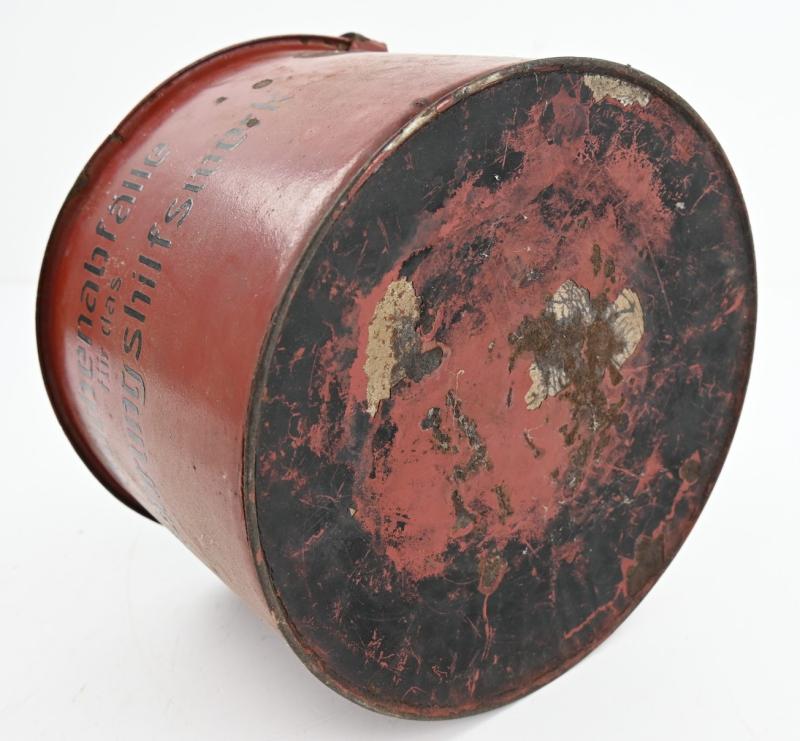 German Third Reich Enamel Bucket 'Ernährungshilfswerk'