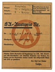 German SA Member Pass