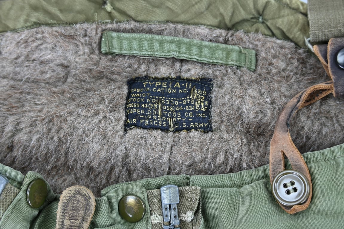 USAAF WW2 Named Type A-11 Flying Trousers & Braces