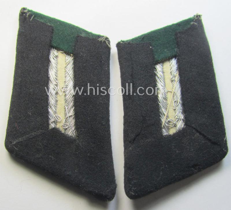 Pair of WH (Heeres) officers'-type collar-tabs: 'Offizier o. Beamter des gehobenen Dienstes' (aka: 'Regierungsbaurat der Beambter')