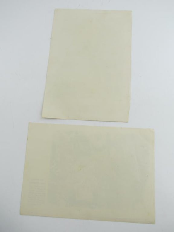 2x Portrait Photos German Pilots ( Willrich )