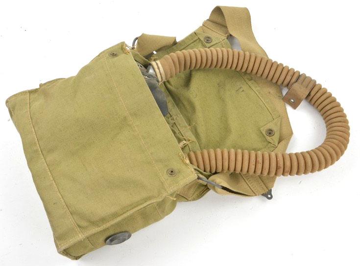 British WW2 Artillery/Navy Gasmask Set