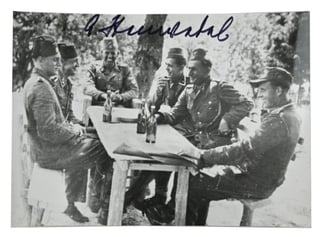 Signature of Waffen-SS Knight's Cross Recipient 'Albert Stenwedel'