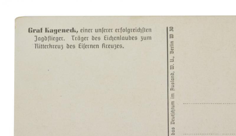German LW Postcard 'Graf Kageneck'