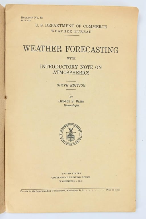 US WW2 Weather Forecasting Manual 1940